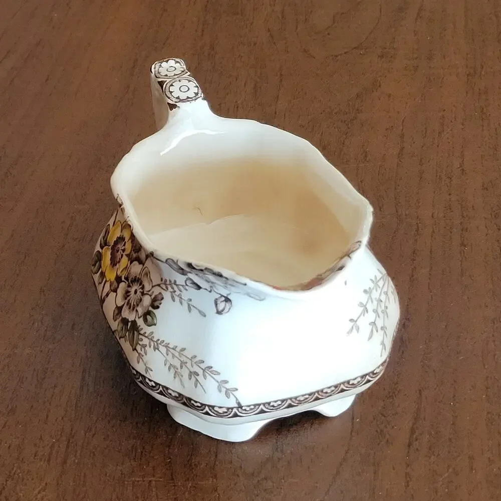 Vintage Alfred Meakin Medway Creamer Dish Floral England